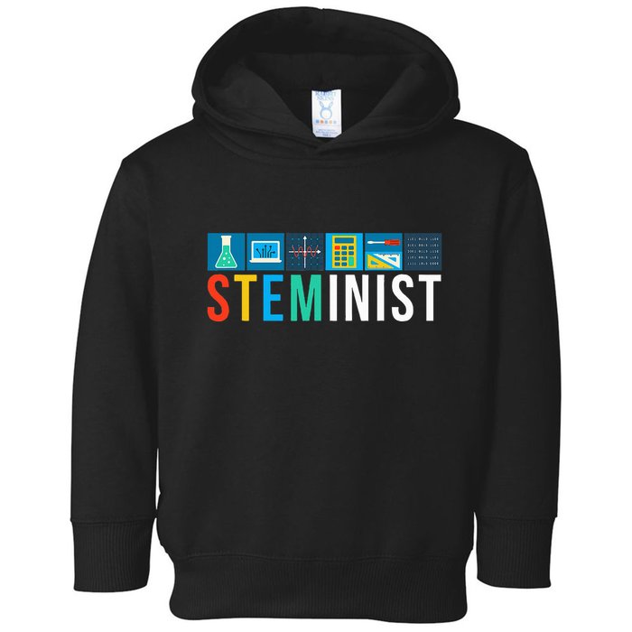 Steminist Science Technology Engineering Math Stem Toddler Hoodie