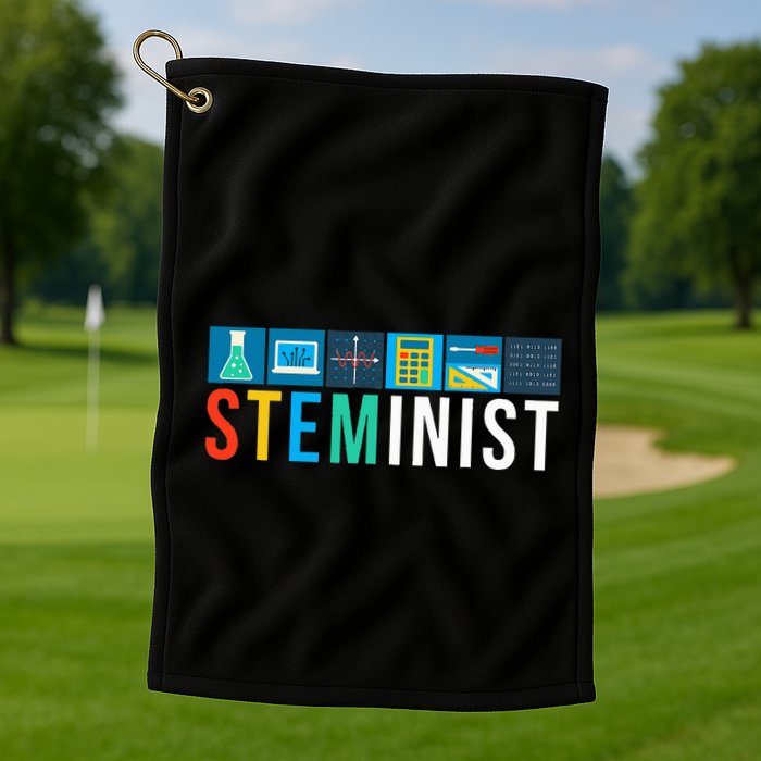 Steminist Science Technology Engineering Math Stem Golf Towel