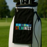 Steminist Science Technology Engineering Math Stem Golf Towel