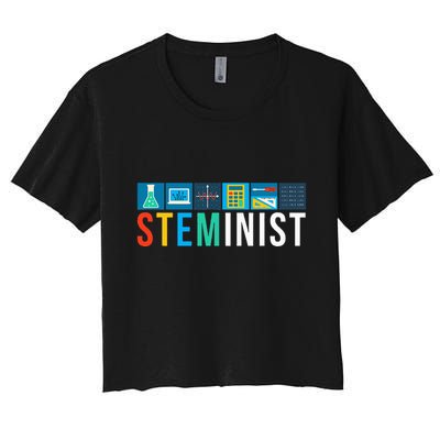 Steminist Science Technology Engineering Math Stem Crop Top