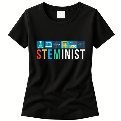 Steminist Science Technology Engineering Math Stem Womens T-Shirt