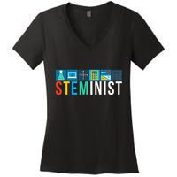 Steminist Science Technology Engineering Math Stem Women's V-Neck T-Shirt