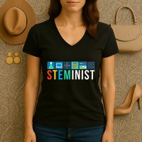 Steminist Science Technology Engineering Math Stem Women's V-Neck T-Shirt