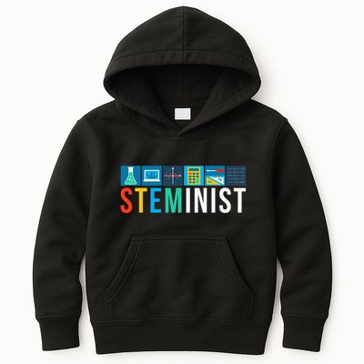 Steminist Science Technology Engineering Math Stem Kids Hoodie