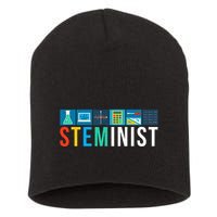 Steminist Science Technology Engineering Math Stem Short Acrylic Beanie