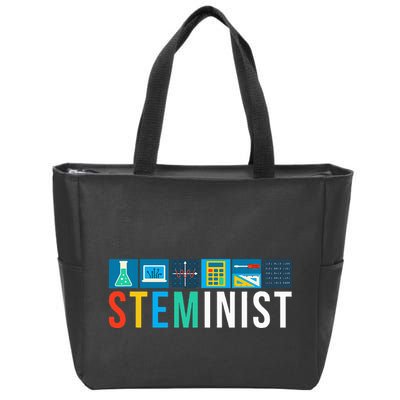 Steminist Science Technology Engineering Math Stem Zip Tote Bag