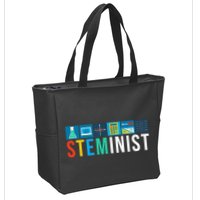 Steminist Science Technology Engineering Math Stem Zip Tote Bag