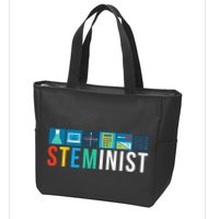 Steminist Science Technology Engineering Math Stem Zip Tote Bag