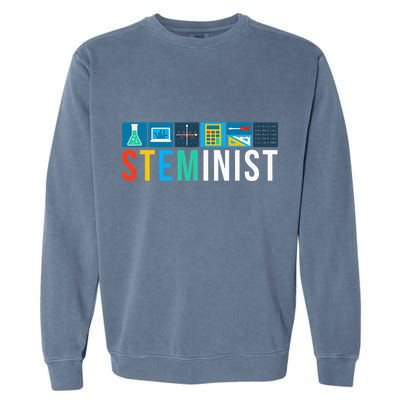 Steminist Science Technology Engineering Math Stem Garment-Dyed Sweatshirt