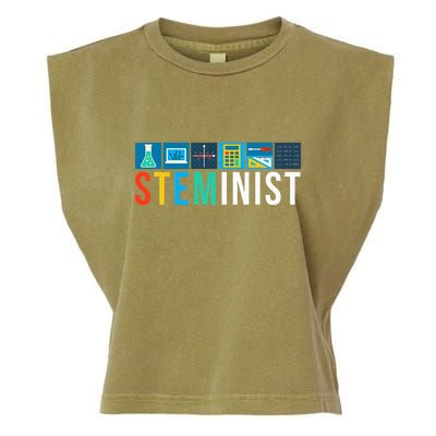 Steminist Science Technology Engineering Math Stem Garment-Dyed Women's Muscle Tee