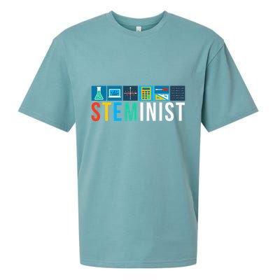 Steminist Science Technology Engineering Math Stem Sueded Cloud Jersey T-Shirt