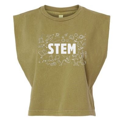 STEM Science Technology Engineering Math Teacher Garment-Dyed Women's Muscle Tee