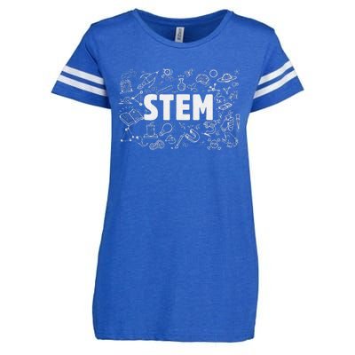 STEM Science Technology Engineering Math Teacher Enza Ladies Jersey Football T-Shirt