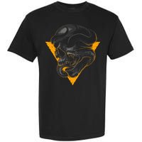 Skull Snake Triangle Graphic Design Garment-Dyed Heavyweight T-Shirt