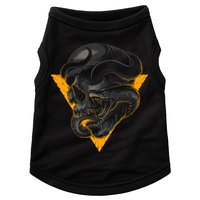 Skull Snake Triangle Graphic Design Doggie Tank