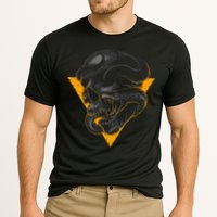 Skull Snake Triangle Graphic Design Cooling Performance Crew T-Shirt