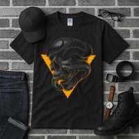 Skull Snake Triangle Graphic Design Tall T-Shirt