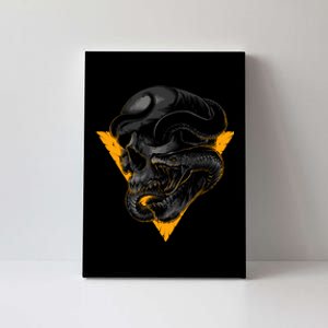 Skull Snake Triangle Graphic Design Canvas