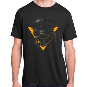 Skull Snake Triangle Graphic Design Adult ChromaSoft Performance T-Shirt