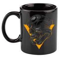 Skull Snake Triangle Graphic Design 11oz C Handle Ceramic Mug