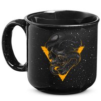 Skull Snake Triangle Graphic Design 15oz Campfire Ceramic Mug