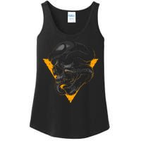 Skull Snake Triangle Graphic Design Ladies Essential Tank