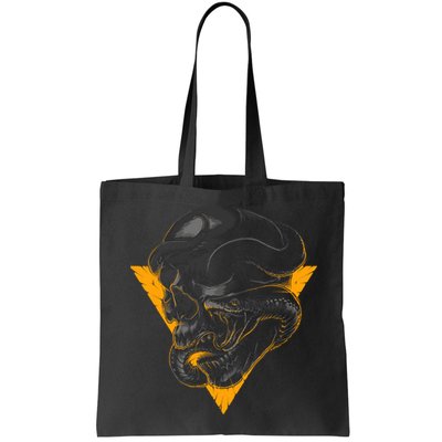 Skull Snake Triangle Graphic Design Bag