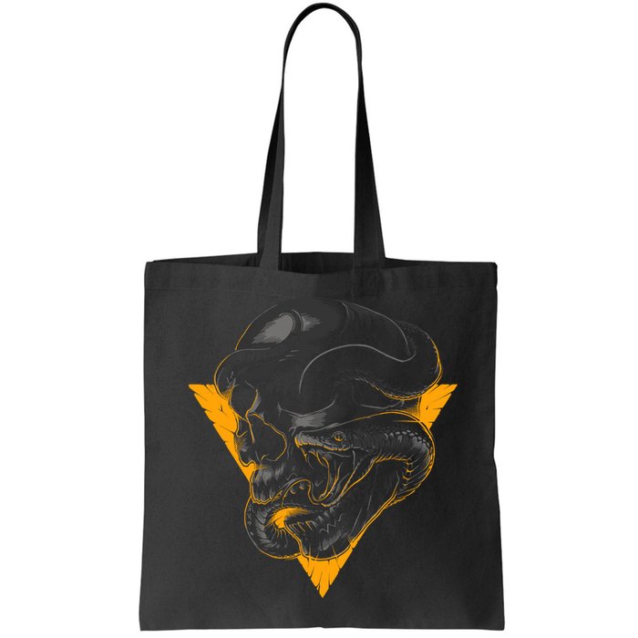 Skull Snake Triangle Graphic Design Bag