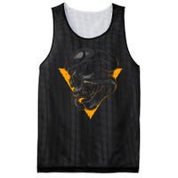 Skull Snake Triangle Graphic Design Mesh Reversible Basketball Jersey Tank