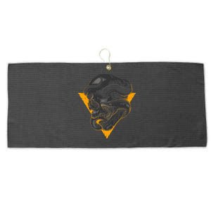 Skull Snake Triangle Graphic Design Large Microfiber Waffle Golf Towel