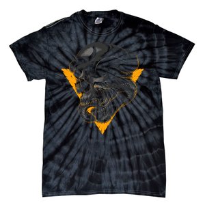 Skull Snake Triangle Graphic Design Tie-Dye T-Shirt