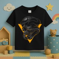 Skull Snake Triangle Graphic Design Toddler T-Shirt