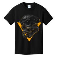 Skull Snake Triangle Graphic Design Kids T-Shirt
