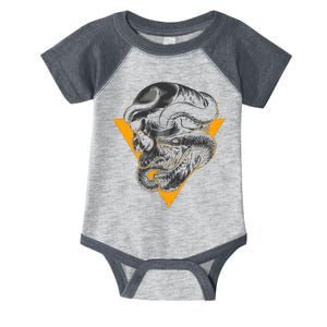 Skull Snake Triangle Graphic Design Infant Baby Jersey Bodysuit