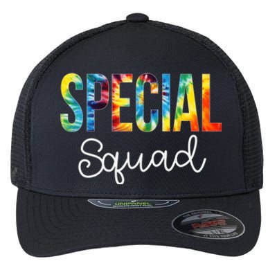 Special Squad Tie Dye Appreciation Day Hello Back To School Flexfit Unipanel Trucker Cap