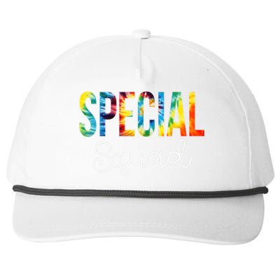 Special Squad Tie Dye Appreciation Day Hello Back To School Snapback Five-Panel Rope Hat