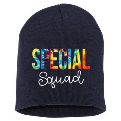 Special Squad Tie Dye Appreciation Day Hello Back To School Short Acrylic Beanie