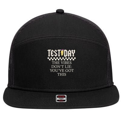 Staar State Testing Day Motivation Dont Lie You've Got This 7 Panel Mesh Trucker Snapback Hat
