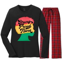 StrongProudNana Women's Long Sleeve Flannel Pajama Set 