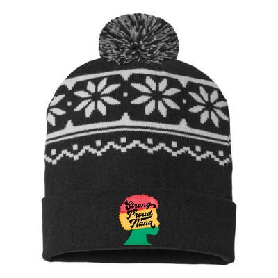 StrongProudNana USA-Made Snowflake Beanie