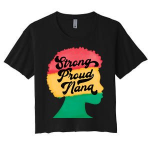 StrongProudNana Women's Crop Top Tee