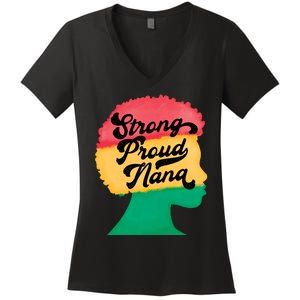 StrongProudNana Women's V-Neck T-Shirt