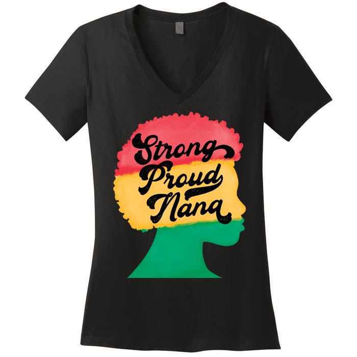 StrongProudNana Women's V-Neck T-Shirt