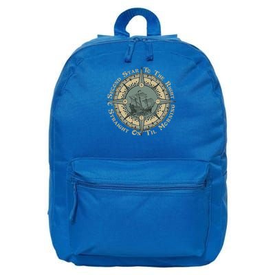 Second Star To The Right & Straight Til Mornin Magic Kingdom  16 in Basic Backpack