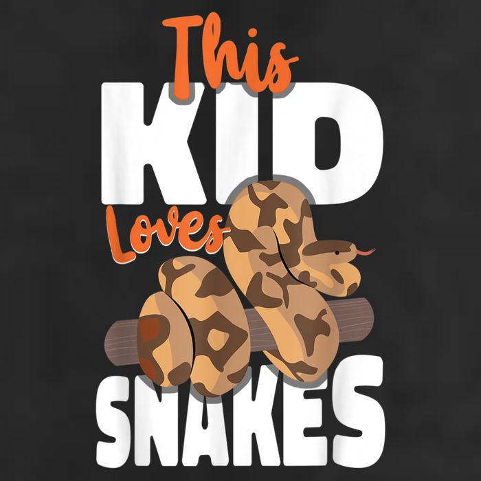 Snake Serpent This Kids Loves Snakes 7 Panel Mesh Trucker Snapback Hat