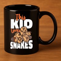Snake Serpent This Kids Loves Snakes 11oz C Handle Ceramic Mug