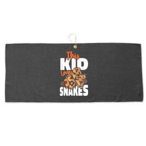 Snake Serpent This Kids Loves Snakes Large Microfiber Waffle Golf Towel