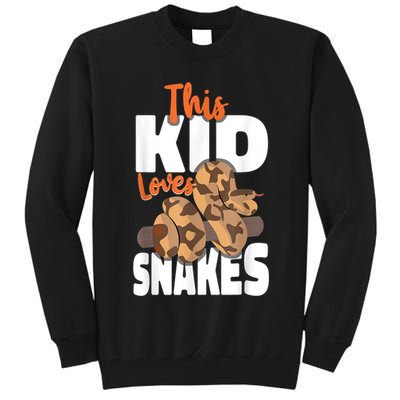 Snake Serpent This Kids Loves Snakes Tall Sweatshirt