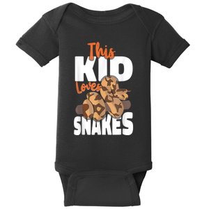 Snake Serpent This Kids Loves Snakes Baby Bodysuit