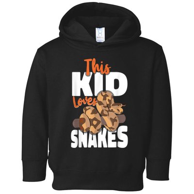 Snake Serpent This Kids Loves Snakes Toddler Hoodie